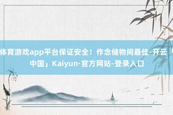 体育游戏app平台保证安全！作念储物间最佳-开云「中国」Kaiyun·官方网站-登录入口