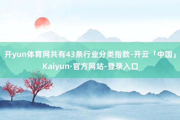 开yun体育网共有43条行业分类指数-开云「中国」Kaiyun·官方网站-登录入口