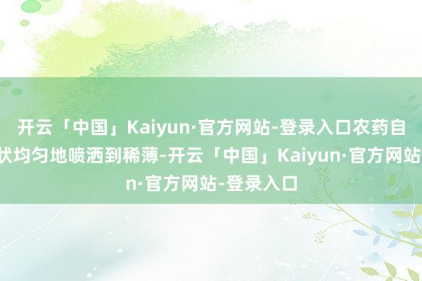 开云「中国」Kaiyun·官方网站-登录入口农药自空中呈雾状均匀地喷洒到稀薄-开云「中国」Kaiyun·官方网站-登录入口